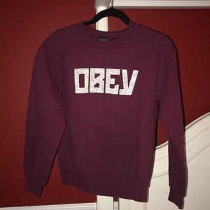 Maroon Obey Crewneck